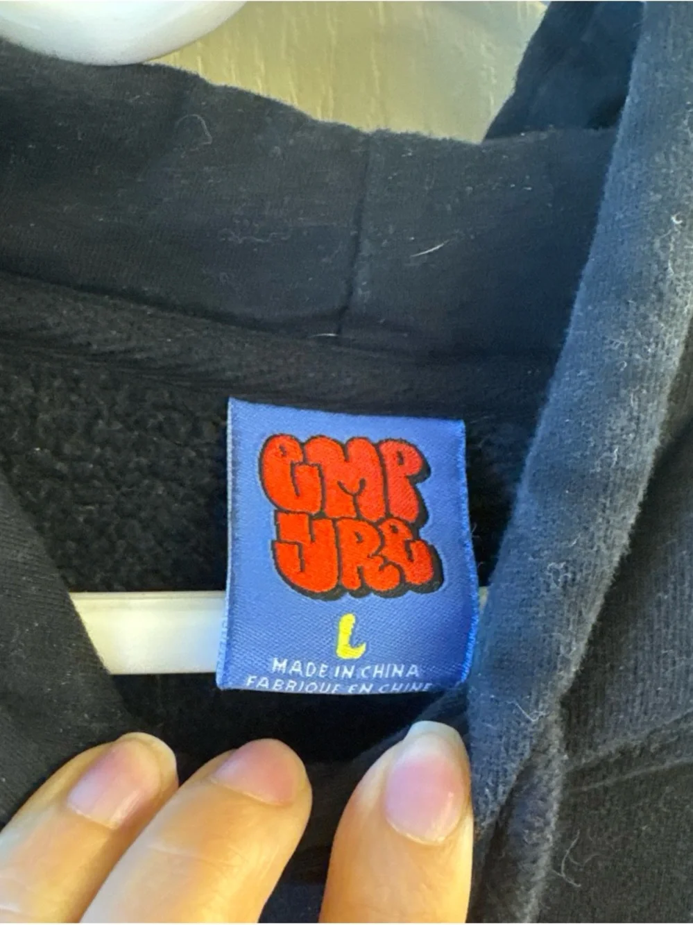 Zumiez empire heavyweight Black Hoodie with Red Chenille Logo
